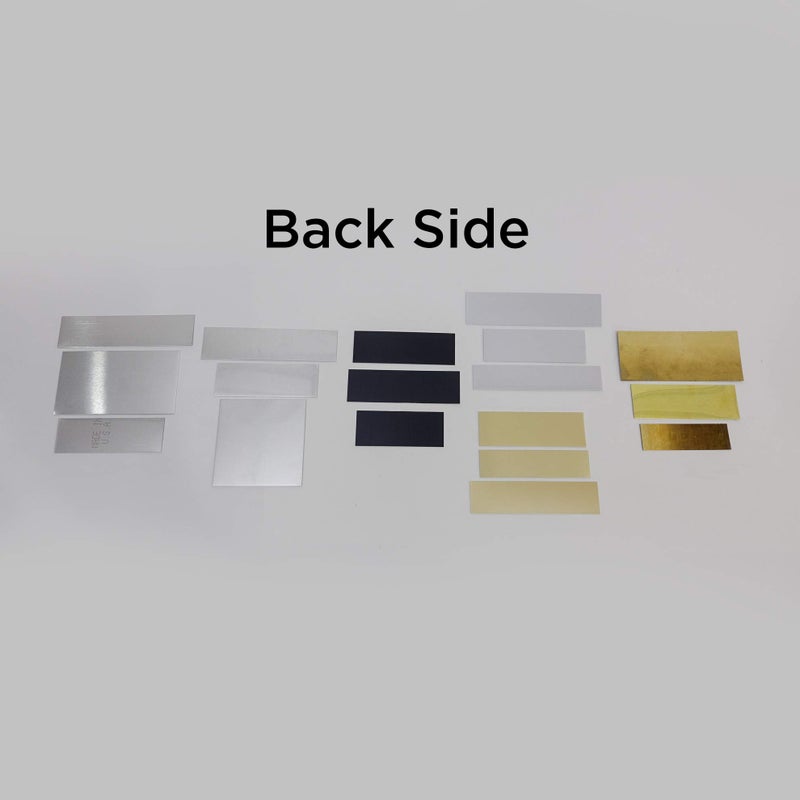 Custom Engraving Plates Laser Engraving Plate Assortment 20 Blank Variety Sample Set, Seven Types, 3 Colors - Image 5